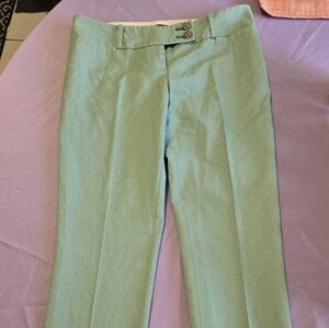 The Limited Women's 100% Cotton Green Dress Pants